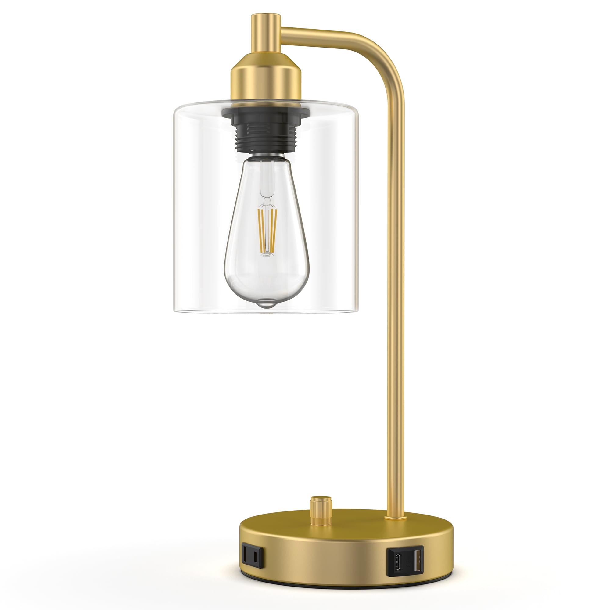 Bedside Lamp Vintage Industrial Table Lamp For Bedroom, Adjustable