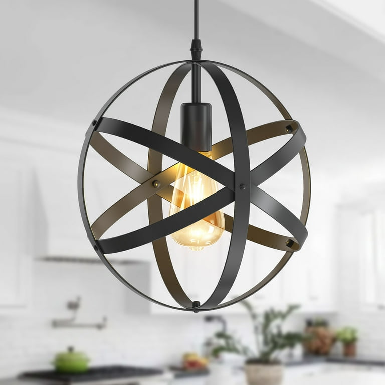 Black sphere light fixture online