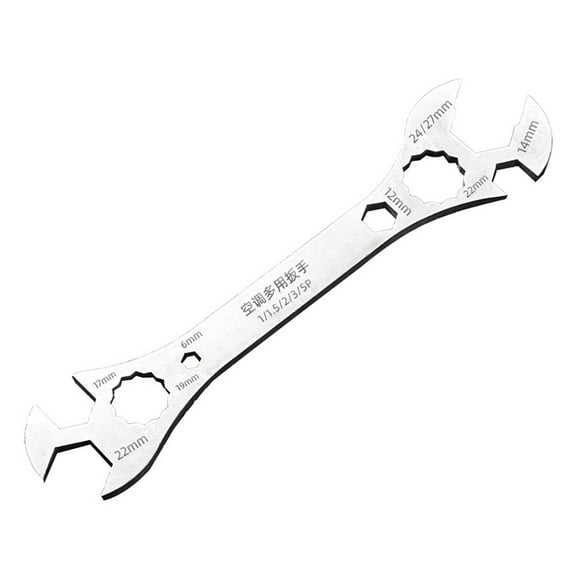 MultiFunction Air Conditioning Wrench For HVAC Maintenance With Ergonomic Grip Etcheds Scale Durability Steel Construction
