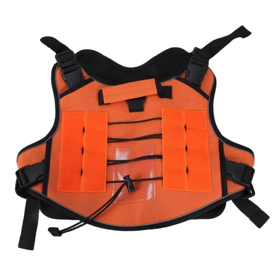 MultiFunctional Dog Tactically Vest Adjustable Chest Harness with Fast Release Buckles for Large Breeds Outdoor Activity