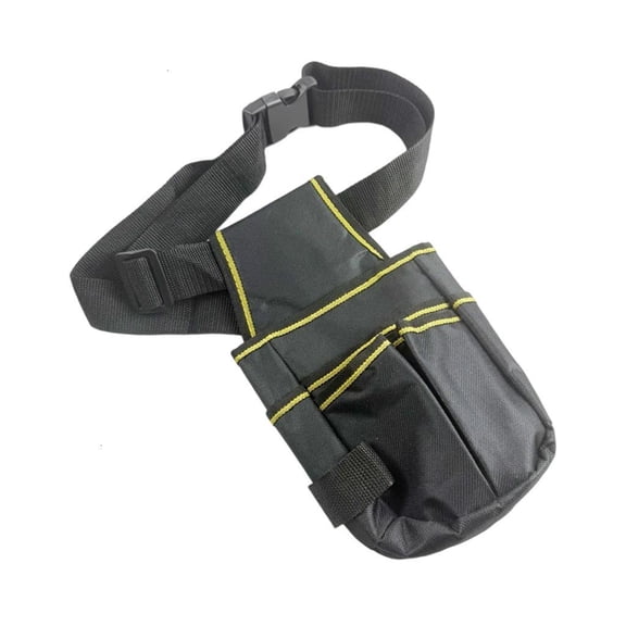 MultiFunctional Electrician Tool Belt Adjustable Waist Bag Heavy Duty Polyester Fabric With Multiple Utility Pockets