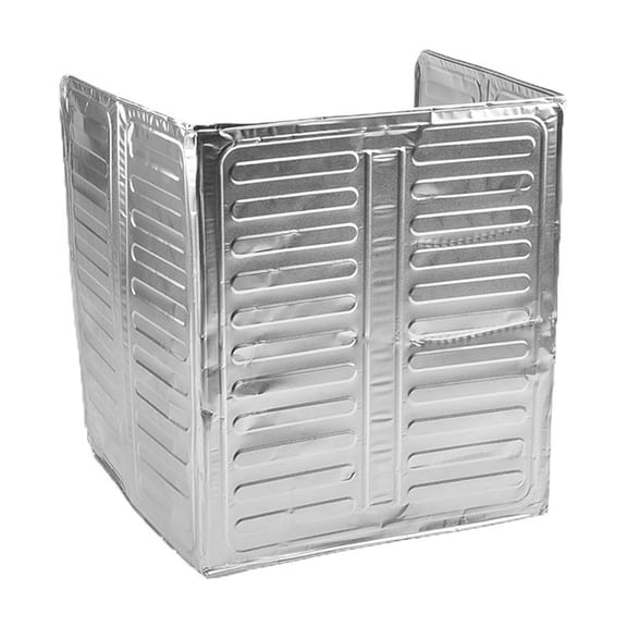 MultiFunctional Splash Cover for Kitchen and Outdoor Use Heat Resistant Aluminum Foil Three Sided Structure Panel