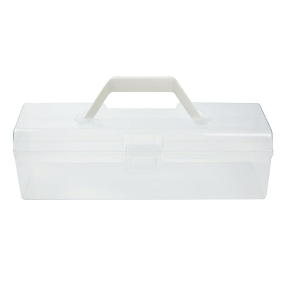 MultiFunctional Tool Box Clear Container for Fishing Gear, Arts and Materials, for Storing and Transporting