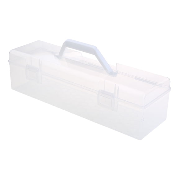 MultiFunctional Tool Box Clear Container for Fishing Gear, Arts and Materials, for Storing and Transporting
