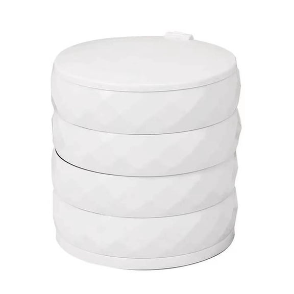 MultiLayer Jewelry Storage Rotating Plastic Jewelry Stand Earrings Ring Box Jewelry Display Case Earring Organizer Desk