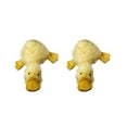 "MultiPet Large Plush Duckworth Duck Stuffed Dog Toy, Yellow, 13