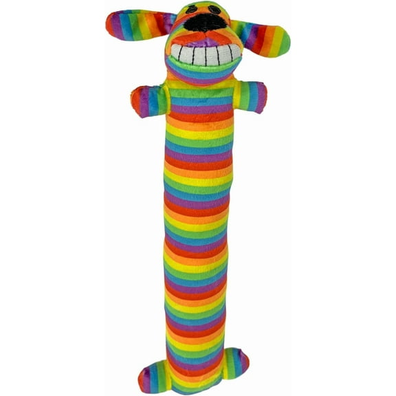 MultiPet Rainbow Loofa Dog Color:Rainbow Size:12 Inch