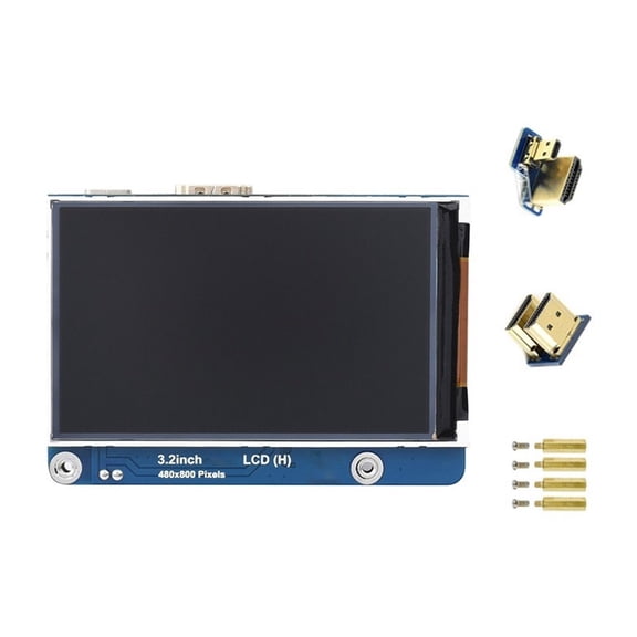 MultiPlatform 3.2inch LCD Display, Adjustable Brightness 480x800 Resolution for 10/8.1/8/7