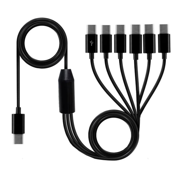 MultiPorts USB C Splitter for Fast Charging and Data Transmission USB C Cable
