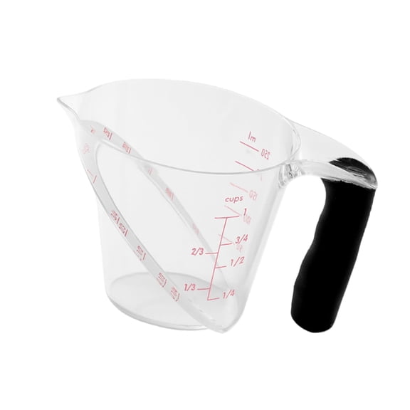 MultiPurpose Transparency Angled Measuring Cup With Bold Measurement Lines For Everyday Kitchen Tasks Cooking Accessory