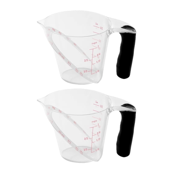 MultiPurpose Transparent Angled Measuring Cup With Bold Measurement Lines For Everyday Kitchen Tasks Cooking Accessory