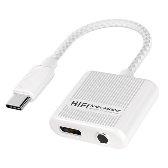 MultiPurpose Type C To Headphone Charging Adapter PD60w Fast Charging For Seamlessly Music Call Type C Earphone Adapter