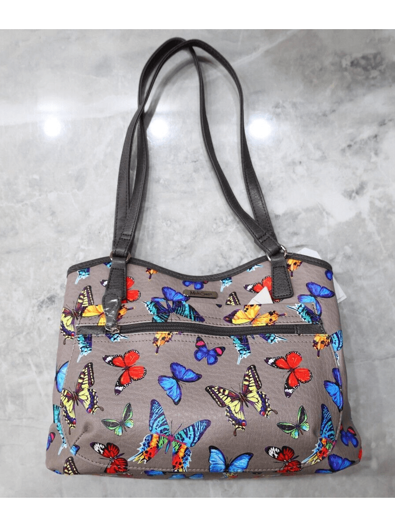 MultiSac Bag Butterfly Printed Faux Leather Women display picture 1