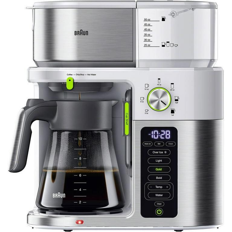 Braun Multiserve 10-Cup Stainless Steel Coffee Maker