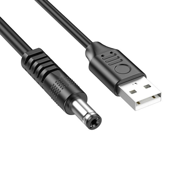 MultiSize USB to DC5V Charging Cable USB to DC5V Power Cable for Portable Electronics Gadgets Durability Plastic