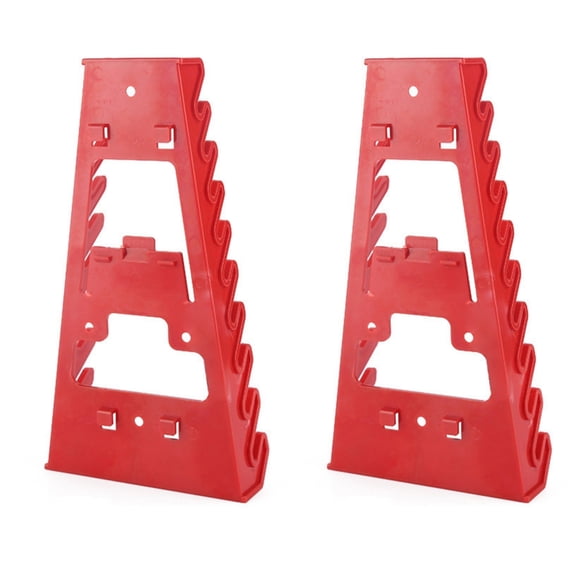 MultiSlot Wall Mount Tool Holder ABS Durability Rack For Wrench Screwdriver Storage Space Saving Garage Organization