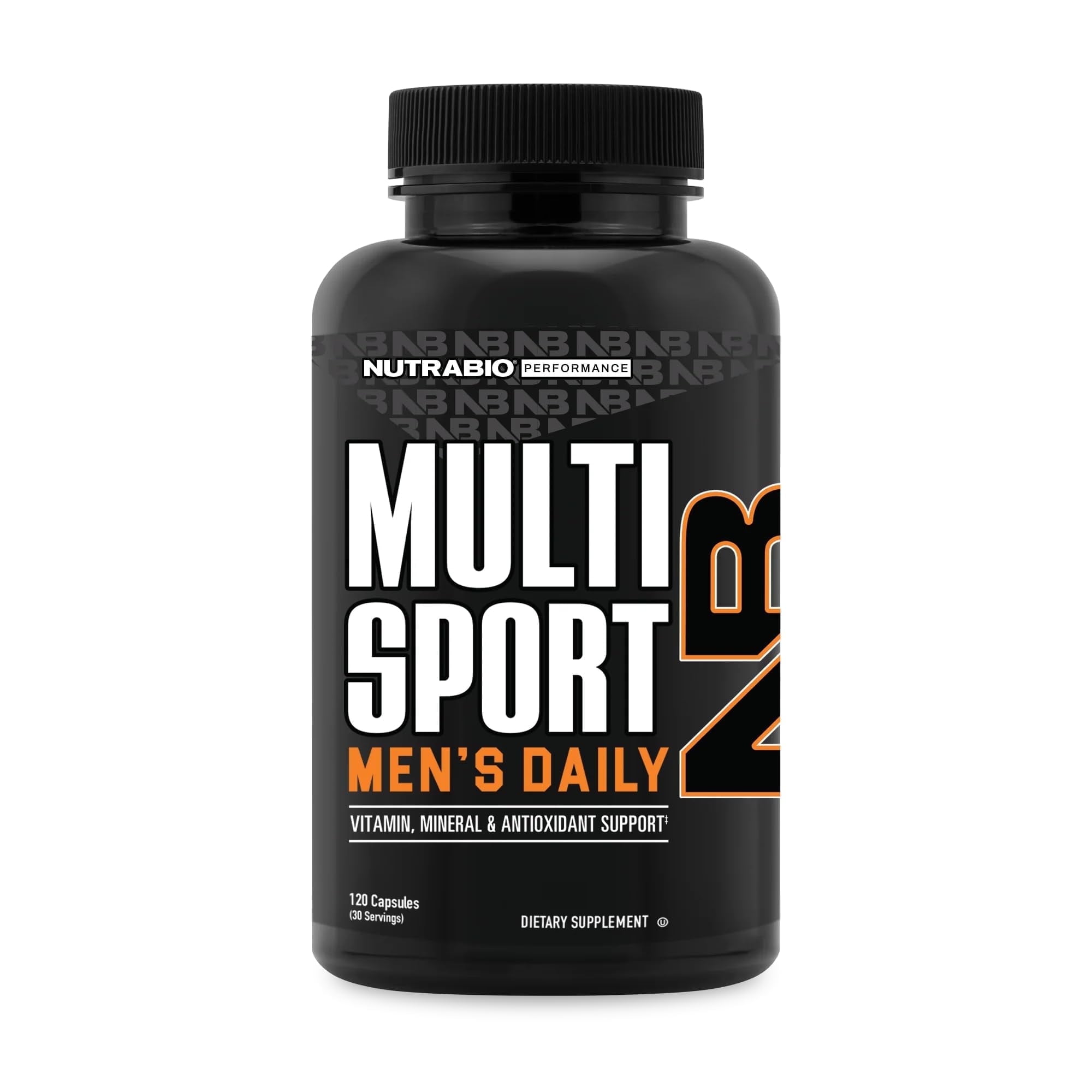 NutraBio Multisport for Men - Mens MultiVitamin - 33 Vitamins, Minerals, Micronutrients - Rich in Antioxidants - Supports Peak Athletic Performance, Energy, Metabolism (120 Vegetable Capsules)