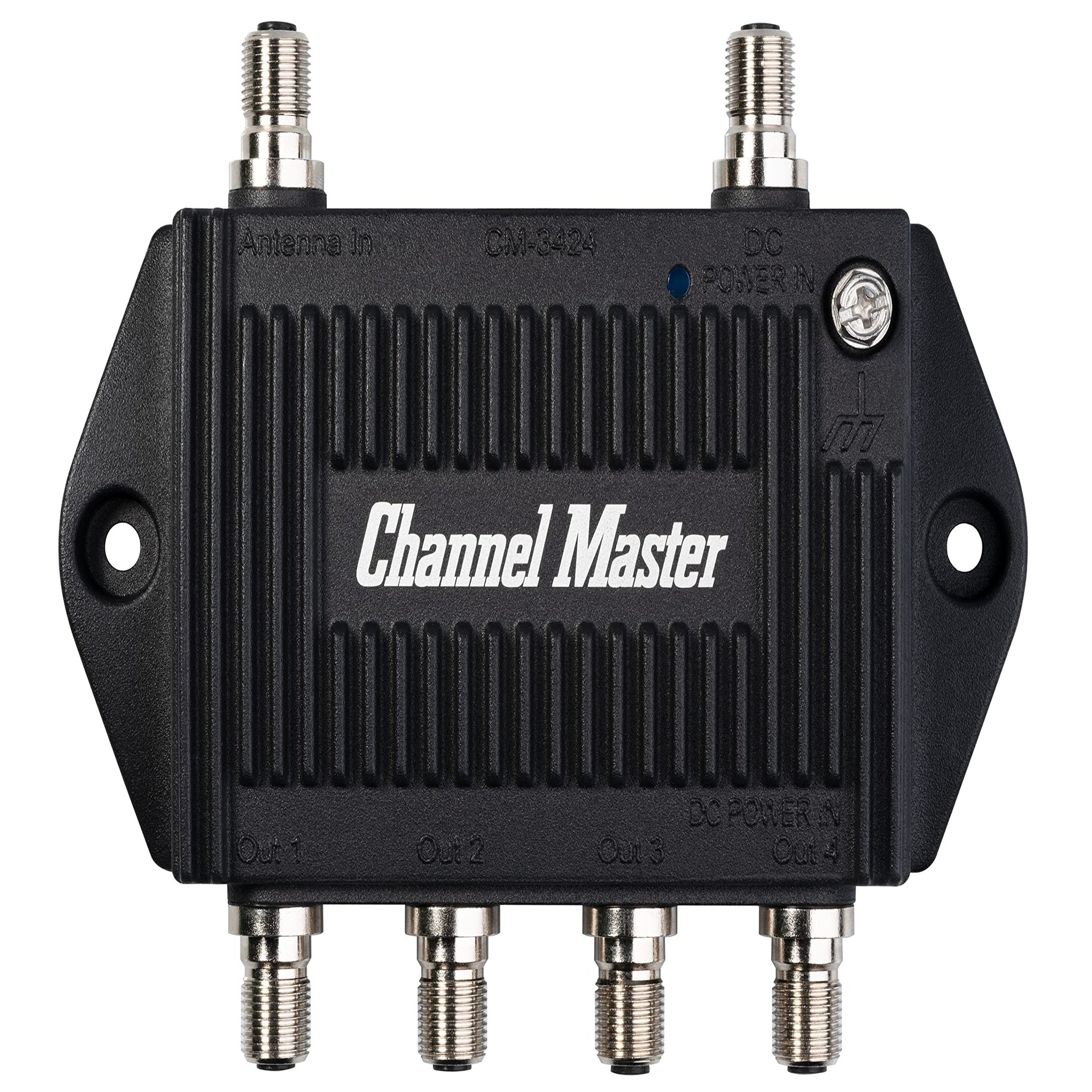 MultiView TV Signal Amplifier with 4 Outputs for Enhanced Reception