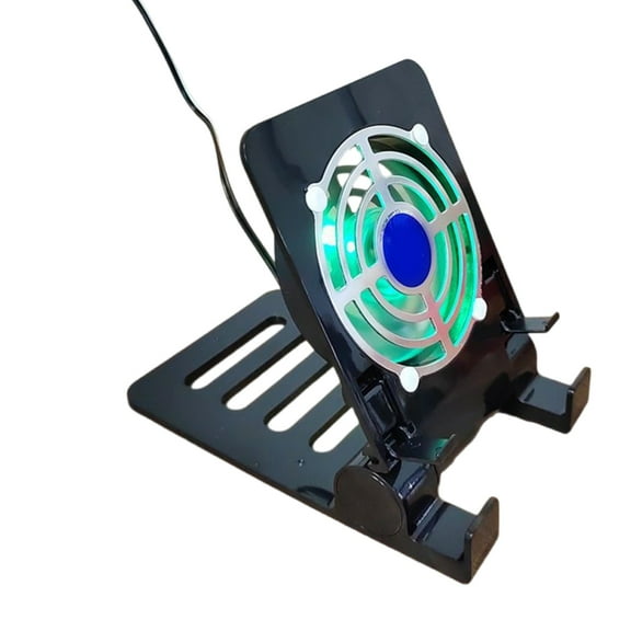 USB Power Gaming Radiator Cooling Fan Stand Accessory For Tablets Phones Portable Quiet Coolers With Adjustable Angle