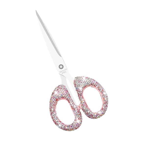 Multibey 6.3-Inch Rhinestone Scissors - Stainless Steel Cute Scissors for Office, Home & Crafting, Decorative Bling Handle Paper Cutting Tool .
