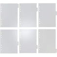 thumbnail image 1 of Multibey A5 Divider Sheets, 6-Tab Clear PVC Binder Pages, 6-Pack for Binders, Notebooks, Planners, 1 of 7
