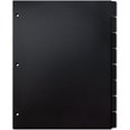 thumbnail image 1 of Multibey 8-Tab PP Dividers for 3-Ring Binders, Black Index Sheets for Notebooks (1 Set), 1 of 6