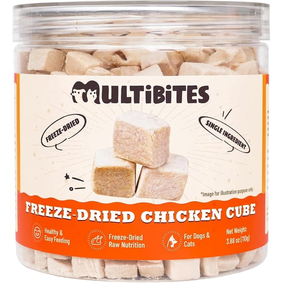 Multibites Freeze-Dried Chicken Cube for Dogs & Cats 110g