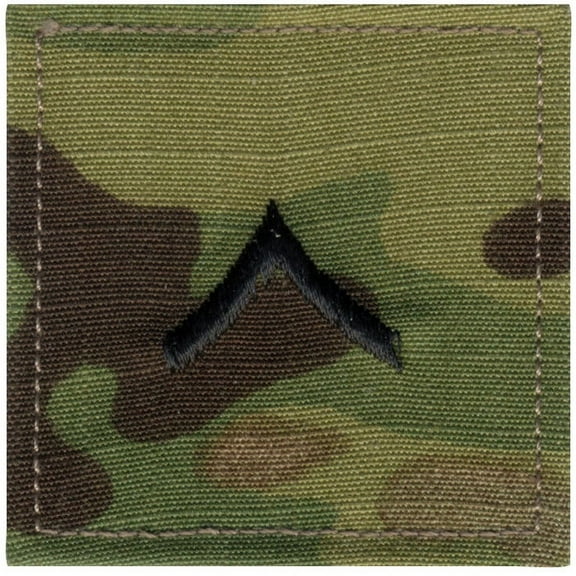 Multicam Camouflage - Military Private Insignia Patch PVT