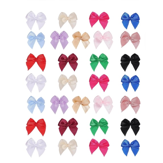 Multicolor 1-Inch Mini Satin Bows,500 Count All-Purpose Craft Ribbon Bows for Ornaments,Pins,Hair Clips,Gift Boxes & Party Decor