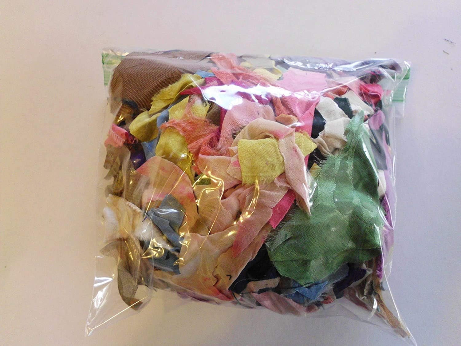 Multicolor 100% Silk Fabric Remnant Scrap Bit  Pieces for Felting  Crafting