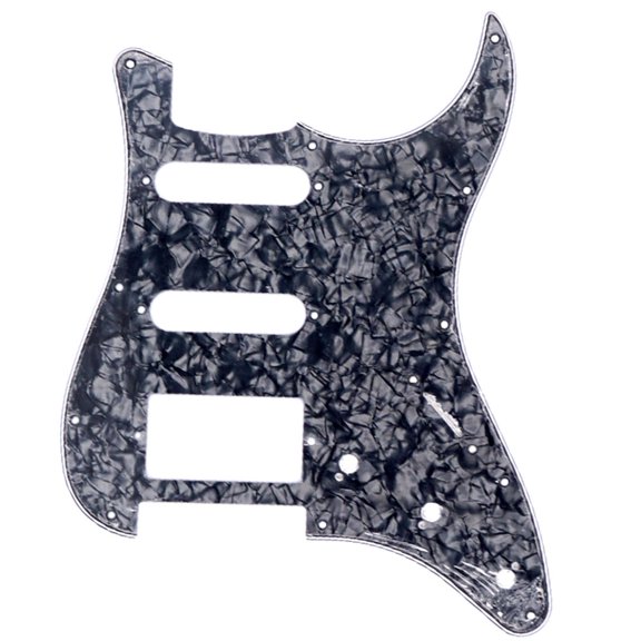 Multicolor 11 Hole Electric Guitar Pickguard Scratch Plate for ST SQ Style Guitars, 3 Ply PVC, Replacement Accessory