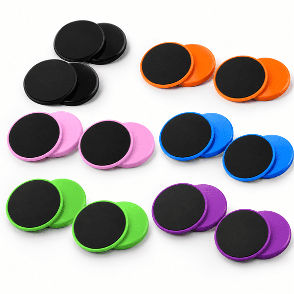 Multicolor 24-Pack Exercise Sliders for Core Workout and Fitness