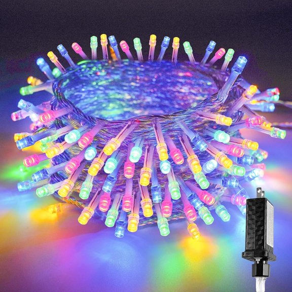 Multicolor 240 LED 88FT String Lights Indoor Outdoor, Connectable Christmas Tree Lights  8 Modes with Timer, Clear Wire Fairy Twinkle Light Plug in for Bedroom Wedding Party Xmas Decorations