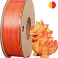 thumbnail image 1 of Multicolor 3D Printer Filament,Dual/Tri Color 1.75mm PLA Silk Shiny Printing Filament,250g(0.55lbs) Fit Most FDM 3D Printer, 1 of 6