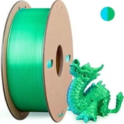Multicolor 3D Printer Filament,Dual/Tri Color 1.75mm PLA Silk Shiny Printing Filament,250g0.55lbs Fit Most FDM 3D Printer