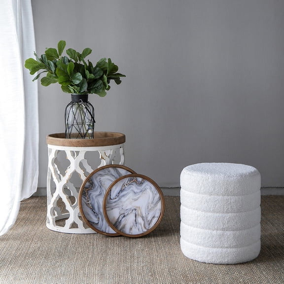 Multicolor 5 - piece Home Decor Set with Fabric Plants / Achieve a Mix - match Modern Look