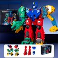 thumbnail image 1 of Multicolor 6-in-1 Dinosaur Car Set for Kids – Building Block Toy Cars with Rotatable Parts, Creative Construction and Interactive Play Multicolor, 1 of 6