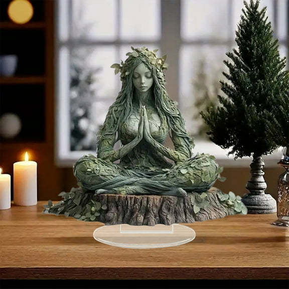 Multicolor Acrylic Display Stand for Desk Decor with Cultural and Fantasy Themes Desktop Decorations for Home Office Tabletops Showcasing Handmade Crafts Collectibles