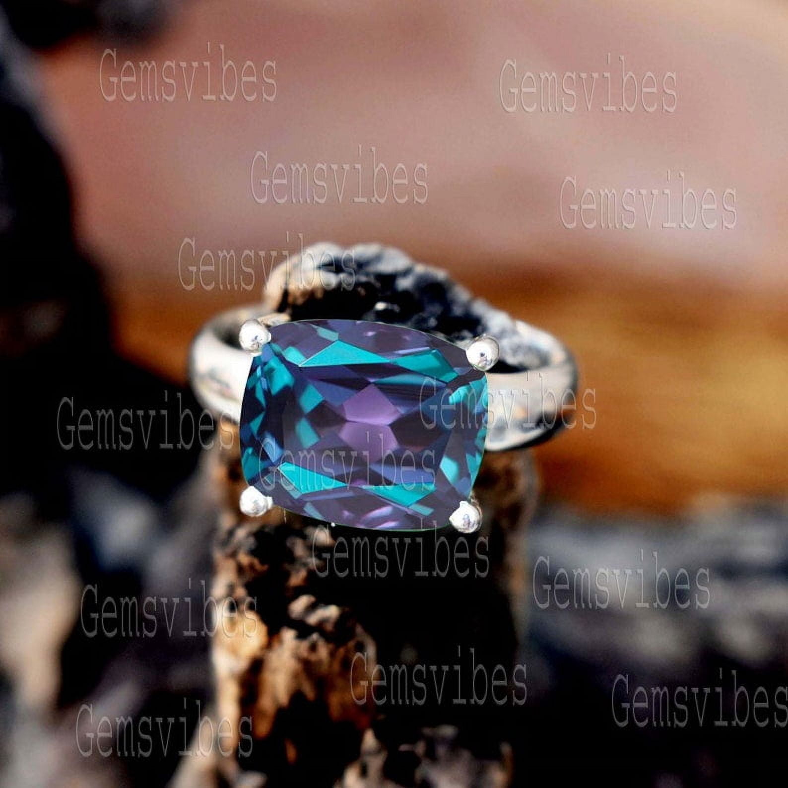 Multicolor Alexandrite Ring S925 Sterling Silver Ring June Birthstone ...