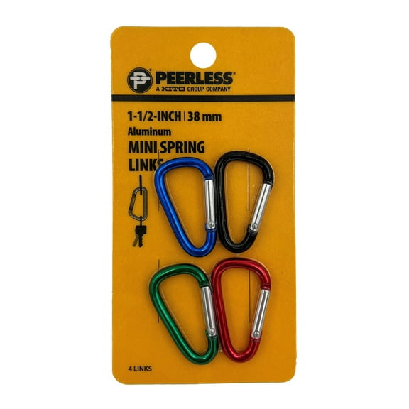 Multicolor Aluminum Mini Spring Links, 4 Pack, Peerless Chain Company, #4760439H