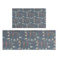 thumbnail image 1 of Multicolor Arrow Pattern Kitchen Rugs Sets Of 2,Anti Fatigue Kitchen Mat Rugs Non Slip Washable,Decorative Kitchen Floor Mats for Kitchen,Sink,Laundry,17"x30"+17"x47", 1 of 7