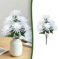thumbnail image 1 of Multicolor Artificial Chrysanthemum Bouquet, Realistic Faux Flowers for Tomb Sweeping Funeral Memorial Service, 1 of 7