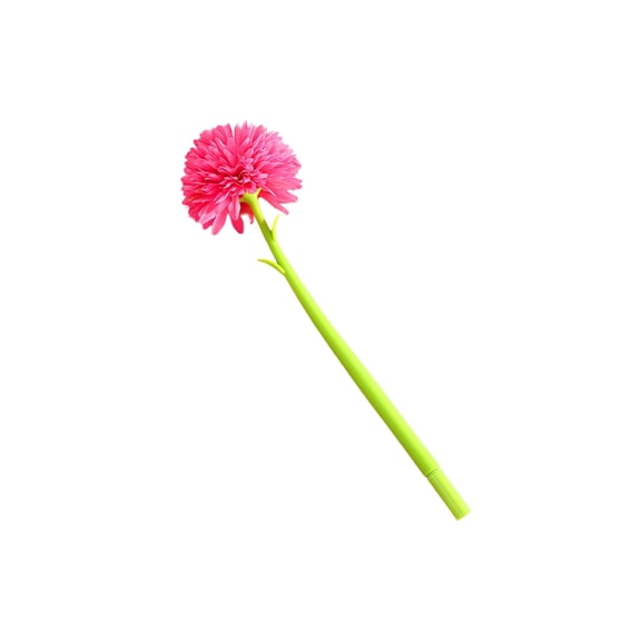 Multicolor Artificial Chrysanthemum Pen Soft Bendable Stem Wobble Ballpoint Flower Pen For Desk Decoration Gift 1 Count