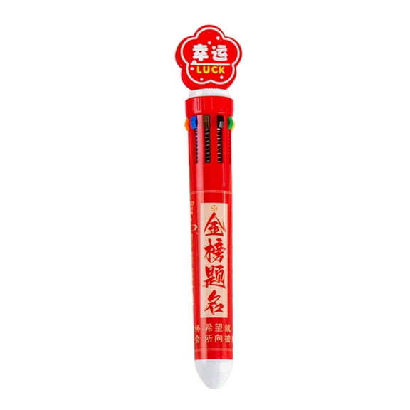 Multicolor Ballpoint Pen 10-Color-in-1 Pen Retractable Multicolored Pen for Writing Noting Journaling Color Coding