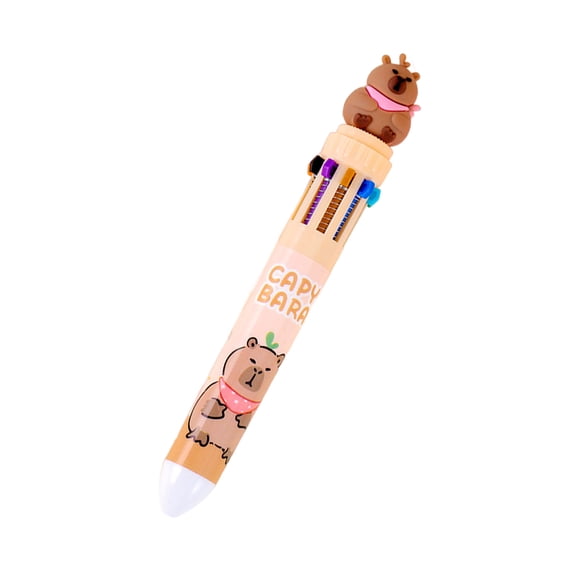 Multicolor Ballpoint Pen 10-Color-in-1 Writing Pen Retractable Multicolored Pen Cartoon Ballpoint Pen for Writing