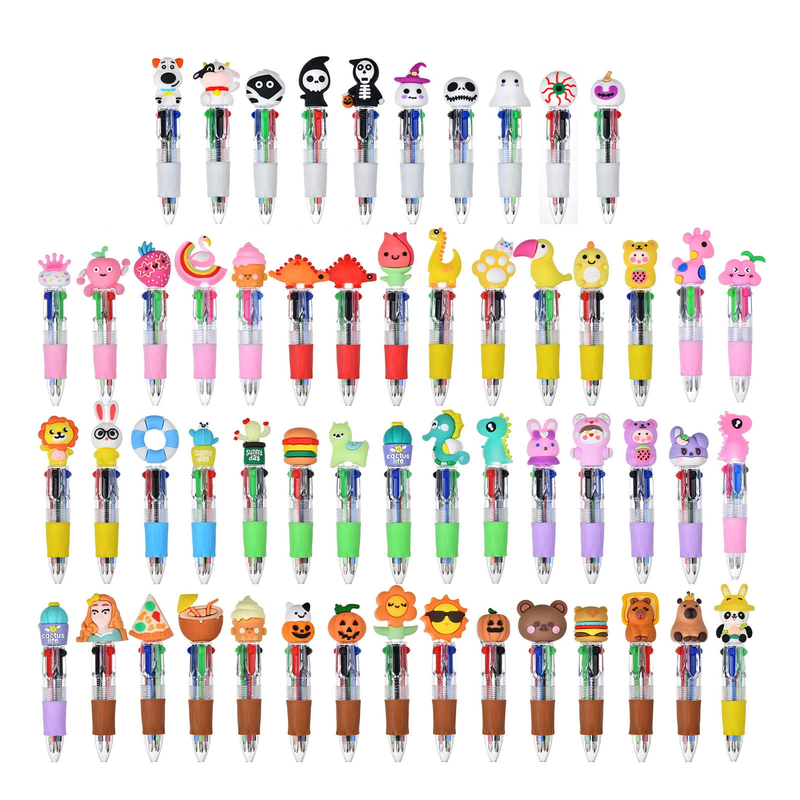 Multicolor Ballpoint Pen 4 Color-in-1 Ballpoint Pen 0.7mm Tip for Color Coding Journaling Writing Supplies