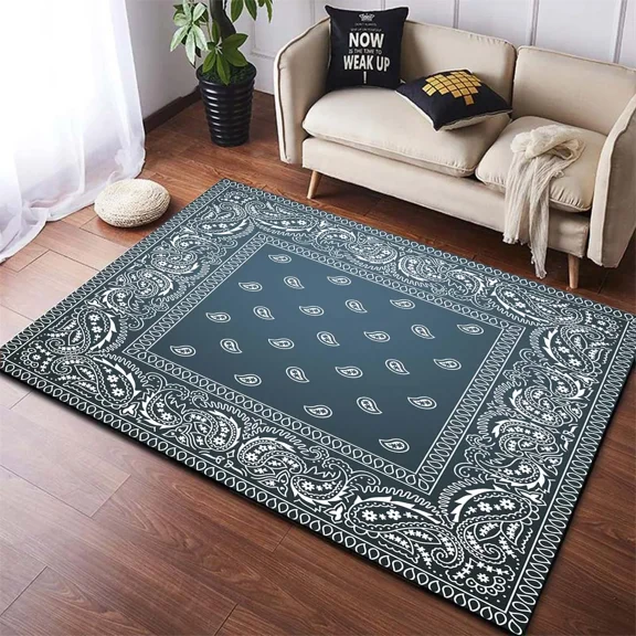 Multicolor Bandana Pattern Carpet Runners Area Rug Bathroom Floor Mat Rugs for Living Room Bedroom Door Mats Table Rug Yoga Mat