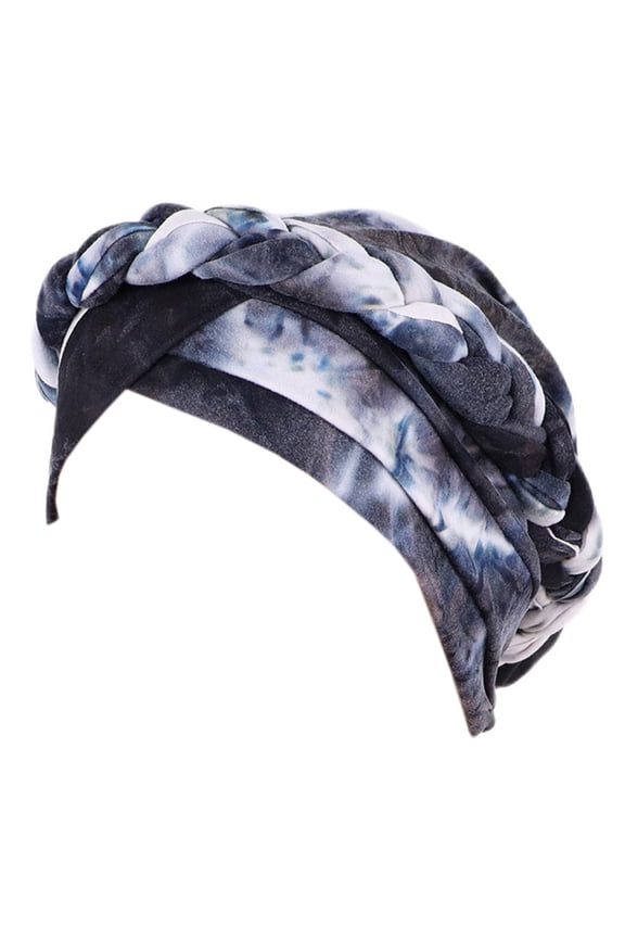 Multicolor Baseball Caps Chemo Cancer Head Hat Cap Ethnic Bohemian Pre-Tied Twisted Braid Hair Cover Wrap Turban Headwear