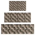 thumbnail image 1 of Multicolor Bigfoot and Checkerboard Pattern Kitchen Rugs Sets Of 3,Kitchen Runner Rugs Non Skid Washable,Decorative Kitchen Floor Mats for Kitchen,Sink,Laundry,17"x30"+ 17"x47" + 17"x59", 1 of 6