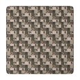 thumbnail image 1 of Multicolor Bigfoot and Checkerboard Pattern Square Fitted Tablecloth with Elastic Edge,Square Table Cover,Washable Elastic Table Cover for Home Kitchen Party Decor 34"x34", 1 of 6